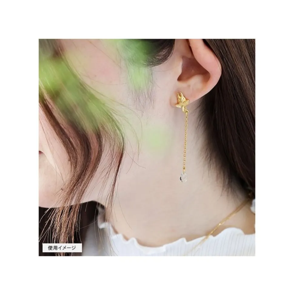 Jewel Earring Totoro White Drop - My Neighbor Totoro