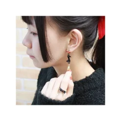 Jiji With Broom Pierced Earrings - Kiki'S Delivery Service