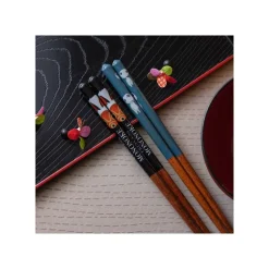 Lacquered Chopsticks 21Cm Kodama Dark Blue - Princess Mononoke