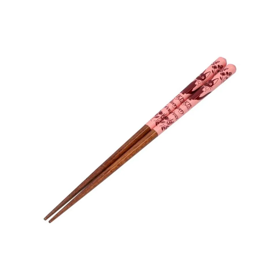 Lacquered Chopsticks 21Cm Sketches Pink - Kiki'S Delivery Service