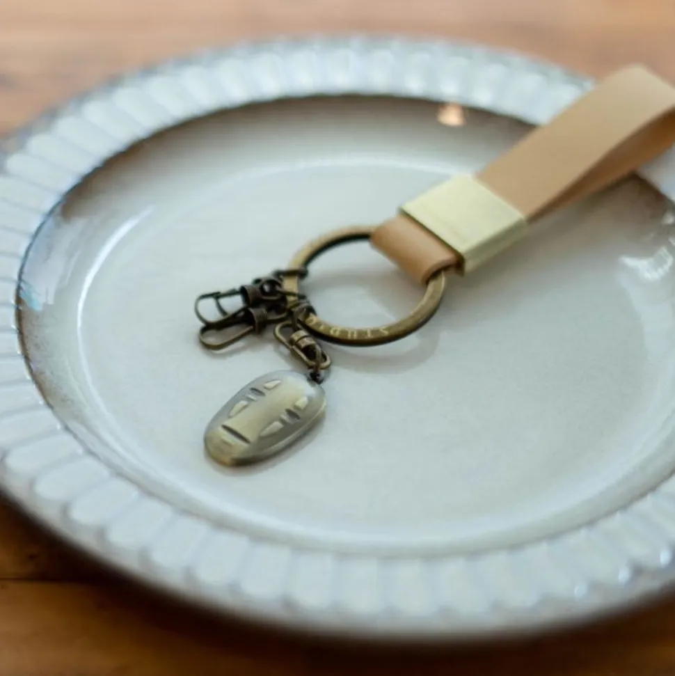 Leather Key Chain No Face - Spirited Away