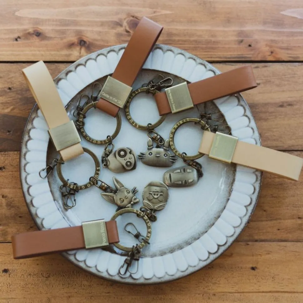 Leather Key Chain No Face - Spirited Away