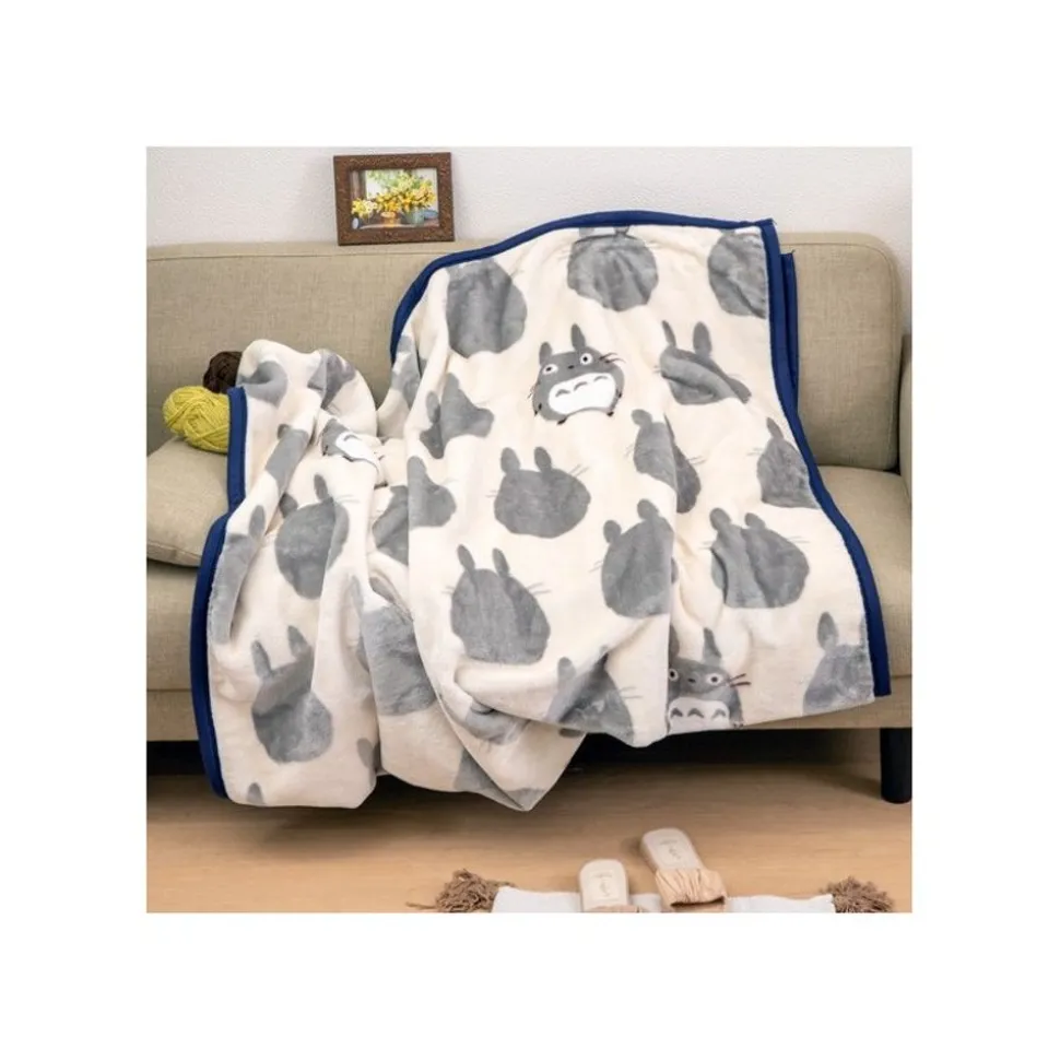 Long Blanket Totoro Silhouette 200X140 Cm - My Neighbor Totoro