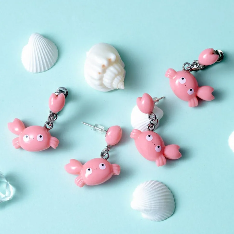Mei Crab Clipped Earrings - My Neighbor Totoro