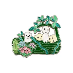 Metal Brooch Kodama - Princess Mononoke