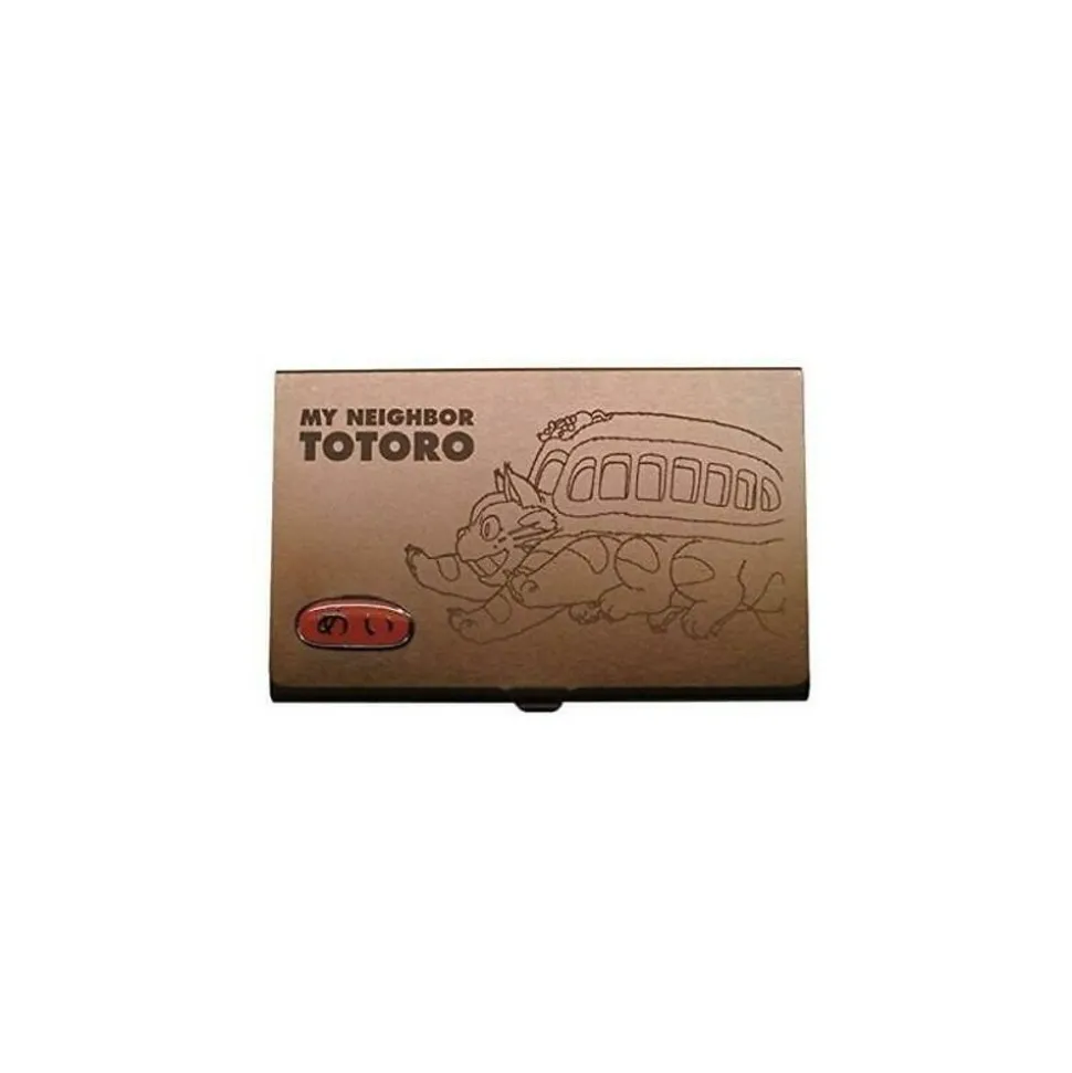 Metal Card Case Catbus Dark Brown - My Neighbor Tororo