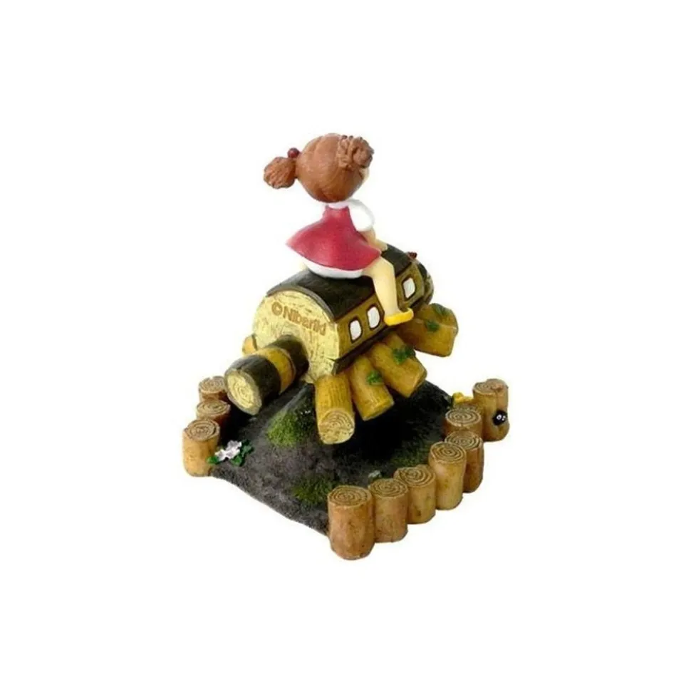 Mini Figure Mei And Cat Bus Wooden House - My Neighbor Totoro