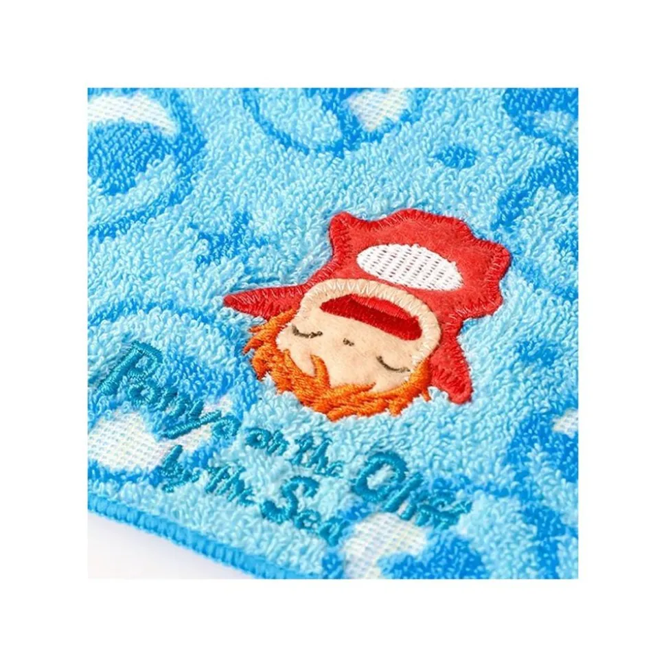 Mini Serviette Au Fond De L'Ocean 25 X 25 Cm - Ponyo Sur La Falaise