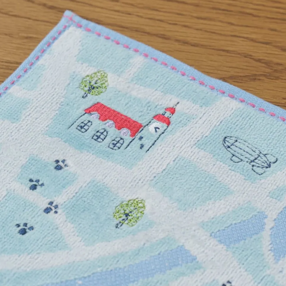 Mini Towel City Map 25X25 Cm - Kiki'S Delivery Service