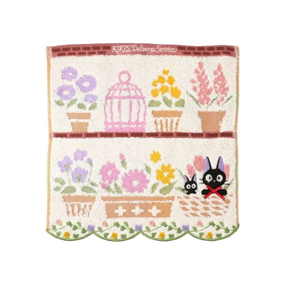 Mini Towel Jiji And Her Favourite Flowers 25X25 - Kiki'S Delivery Ser