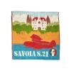 Mini Towel Savoia S.21 34X36 Cm - Porco Rosso