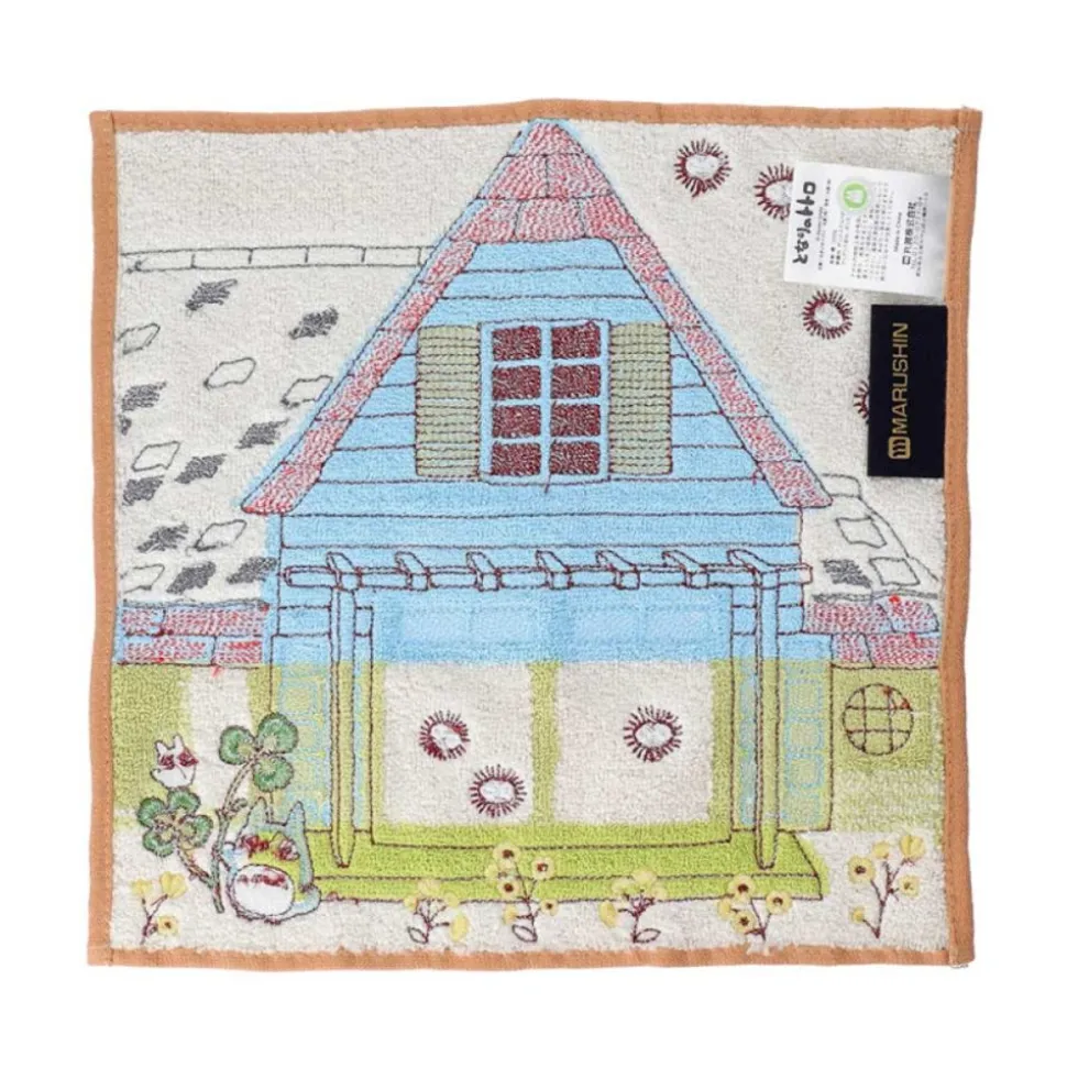 Mini Towel Totoro & Kusakabe House 25X25 Cm - My Neighbor Totoro