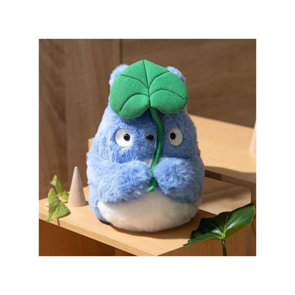Nakayoshi Plush Medium Totoro With Leaf - My Neighbor Totoro