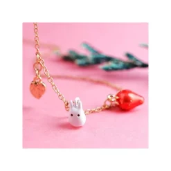 Necklace Strawberry And White Totoro - My Neighbor Totoro