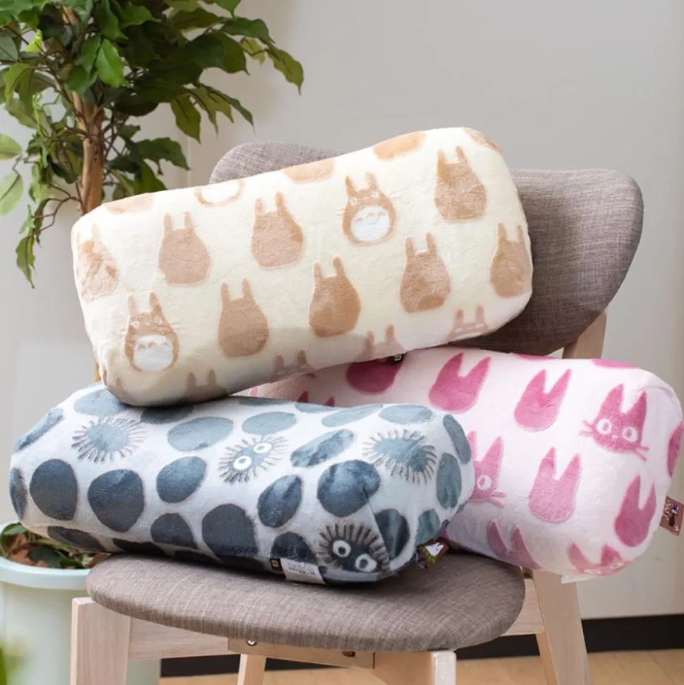 Opalised Block Cushion Soot Sprite Silhouette - My Neighbor Totoro