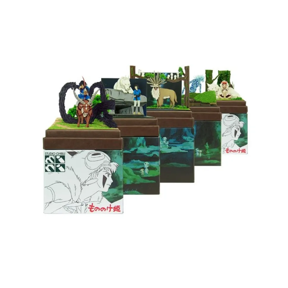 Paper Craft San & Moro Wolf - Princess Mononoke