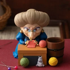 Pencil Holder Figurine Yubaba Knitting - Spirited Away