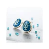 Pierced Earrings Accessory Series Volucite Crystal - Castle In The Sk
