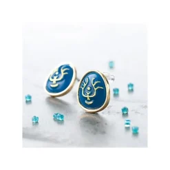 Pierced Earrings Accessory Series Volucite Crystal - Castle In The Sk