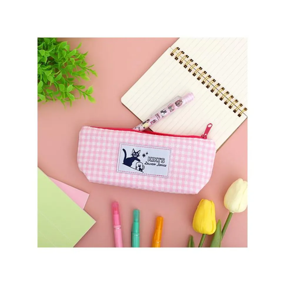 Pink Checkered Pencil Case - Kiki'S Delivery Service