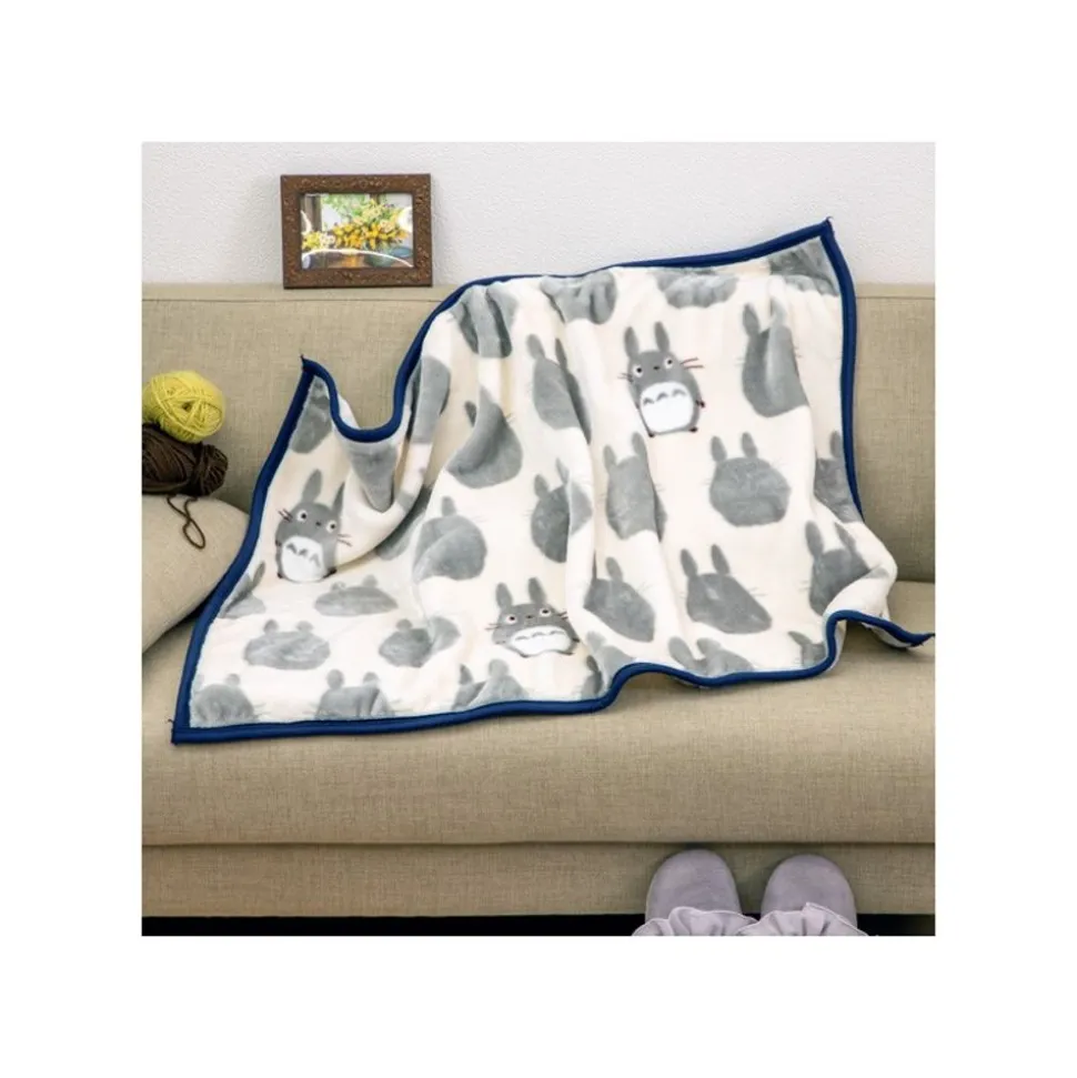 Plaid Big Totoro Silhouette 70X100 Cm - My Neighbor Totoro