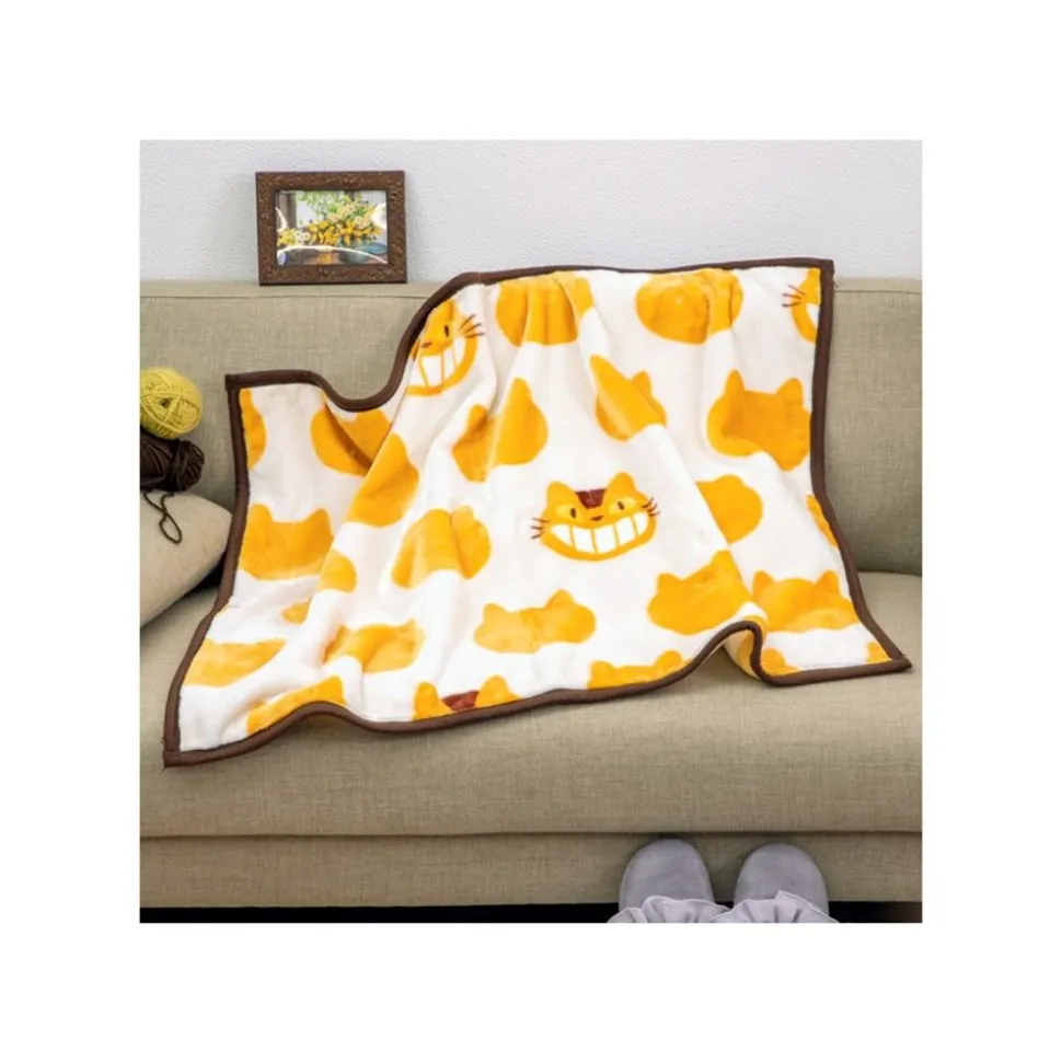 Plaid Catbus Silhouette 70X100 Cm - My Neighbor Totoro