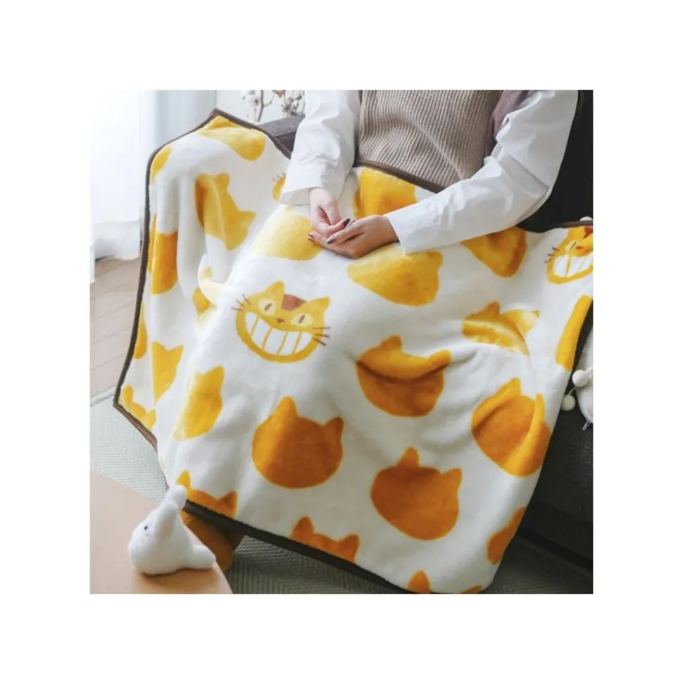 Plaid Catbus Silhouette 70X100 Cm - My Neighbor Totoro