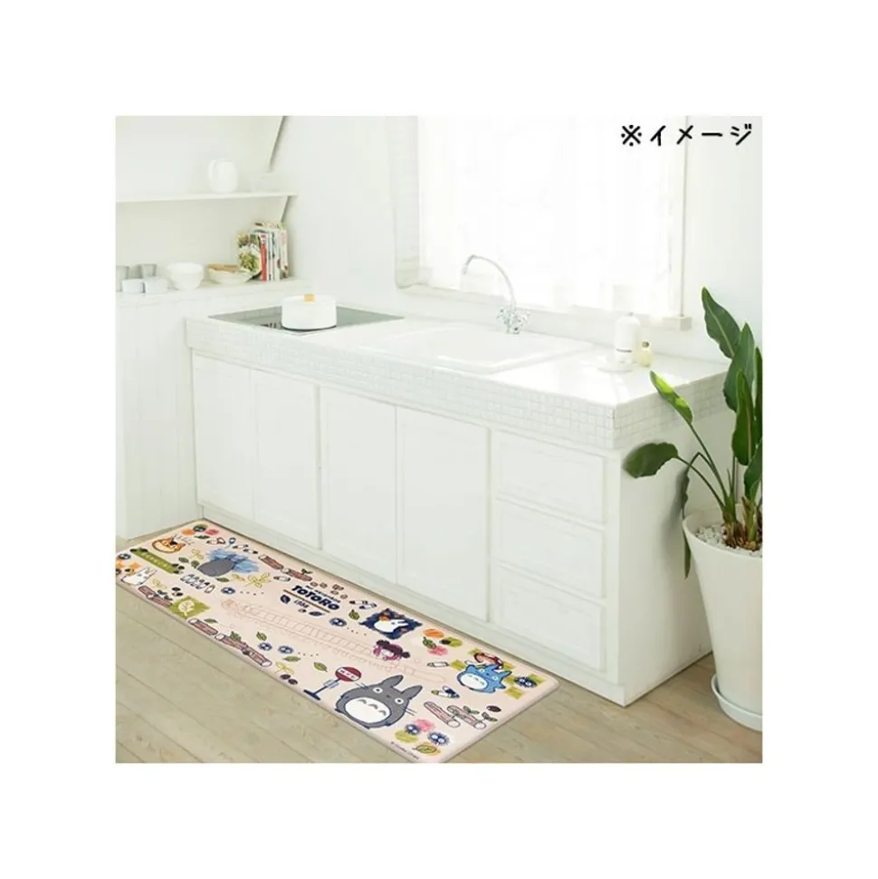 Plastic Long Play Mat Totoro, Drawing 45X120Cm(Beige)- My Neighbor To