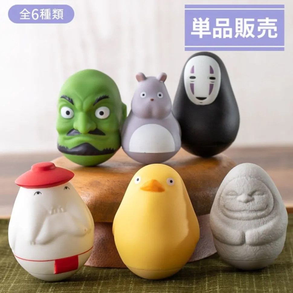 Pose Collection Assort. Of 6 Roly-Poly Figurines - Spirited Away