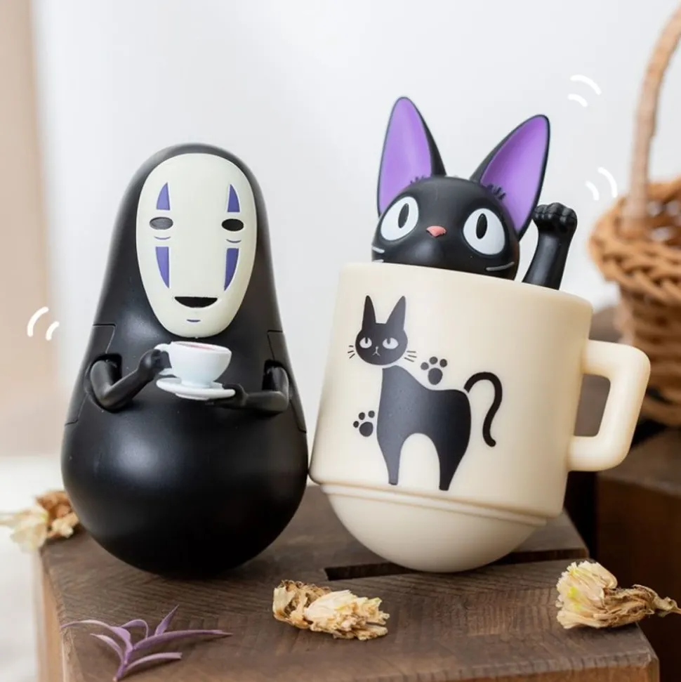 Round Bottomed Figurine Kiki With Her Mug - Kiki'S Delivery Service