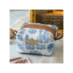 Round Toilet Bag Blue Nostalgia - Whisper Of The Heart