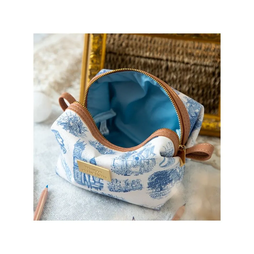 Round Toilet Bag Blue Nostalgia - Whisper Of The Heart