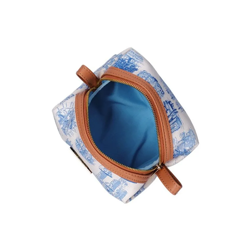 Round Toilet Bag Blue Nostalgia - Whisper Of The Heart