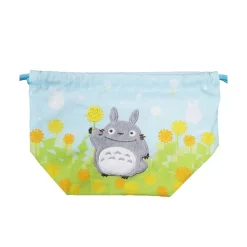 Satchel With Ring Totoro Flowers 17 X 26 Cm - My Neighbor Totoro