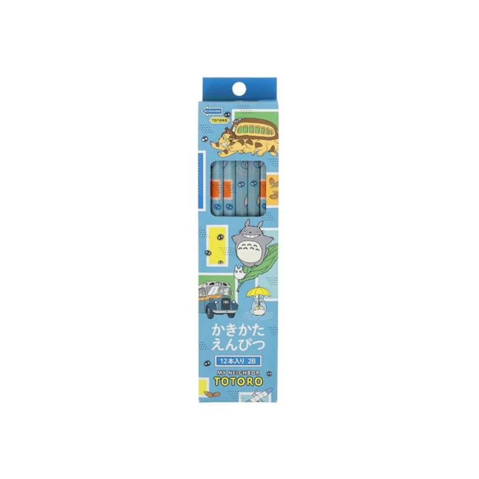 Set Of 12 2B Pencils Vehicles - My Neighbor Totoro