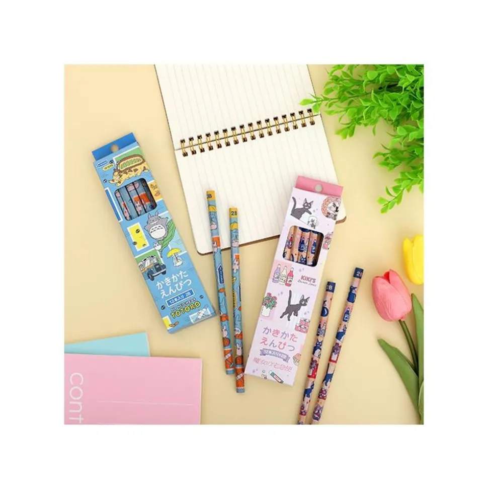 Set Of 12 2B Pencils Vehicles - My Neighbor Totoro