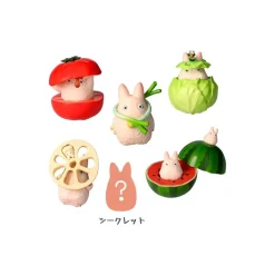Small Totoro & Vegetables Collect Of 6 Figurines - My Neighbor Totoro