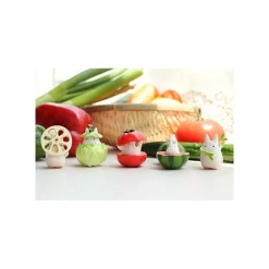 Small Totoro & Vegetables Collect Of 6 Figurines - My Neighbor Totoro