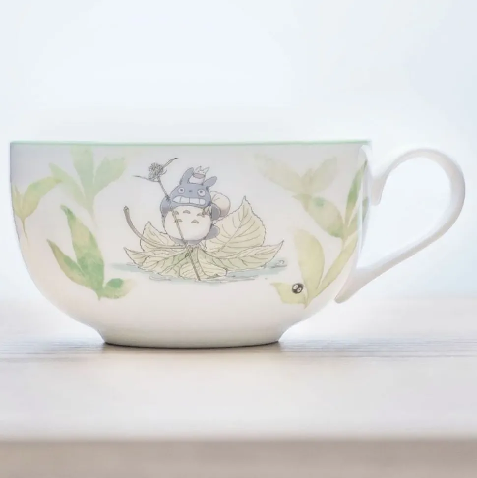Soup Mug Totoro On A Leaf - My Neighbor Totoro