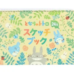 Spiral Notebook Colorful Leaf Pattern Totoro - My Neighbor Totoro
