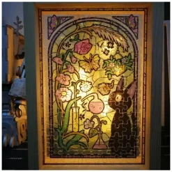 Stained Glass Puzzle 126P Ponyo Under The Sea - Ponyo On The Cliff