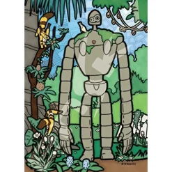 Stained Glass Puzzle 126P Robot Gardener - Castle In The Sky