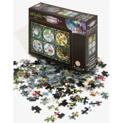 Stained Glass Puzzle 208P Totoro & His Friends - My Neighbor Totoro