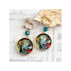 Stained Glass Series - Earrings Louise&Baron -Whisper Of The Heart