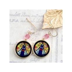 Stained Glass Series - Pierced Earrings Kiki- Kiki'S Delivery