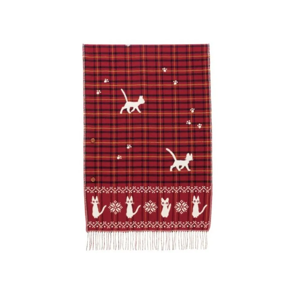 Stole With Button Jiji Check Pattern - Kiki'S Delivery Service
