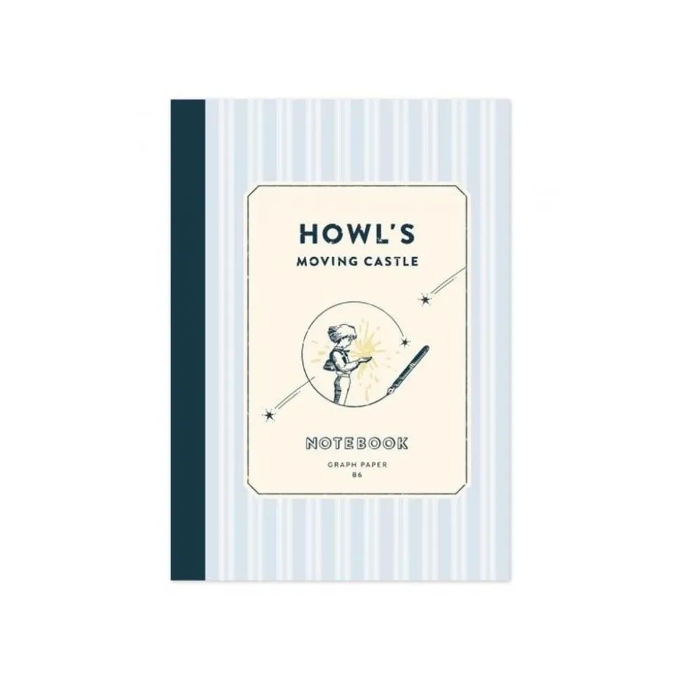 Stripes Notebook 12,8 X 18,2 Cm - Howl'S Moving Castle