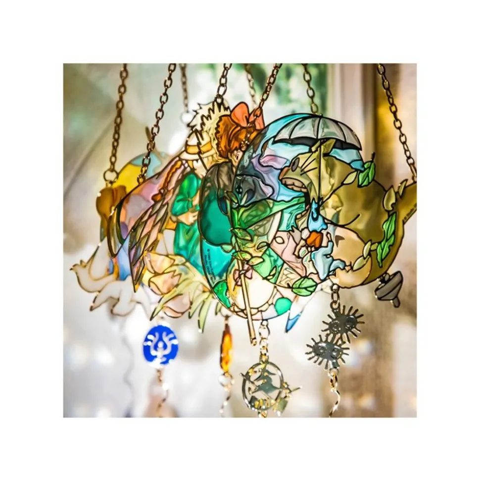 Sun Catcher Stained Glass Sheeta & Pazu - Castle In The Sky