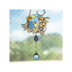 Sun Catcher Stained Glass Sheeta & Pazu - Castle In The Sky