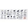 Tenugui Totoro Symbols - My Neighbor Totoro